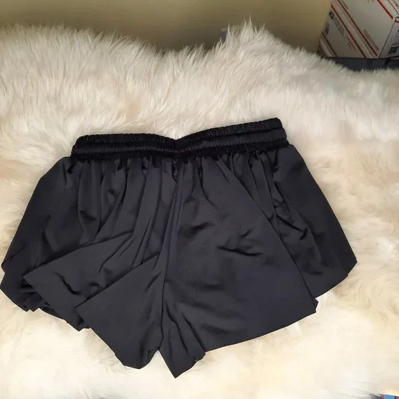 NWOT!!! Lightweight Tulip Style running Shorts Black, inner shorts!!! - Picture 2 of 7